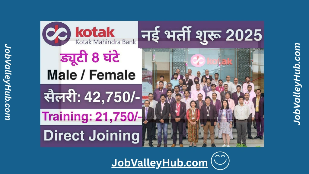 Kotak Mahindra Bank Recruitment 2025