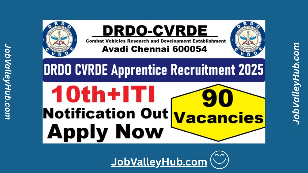 DRDO CVRDE ITI Apprentice Recruitment 2025