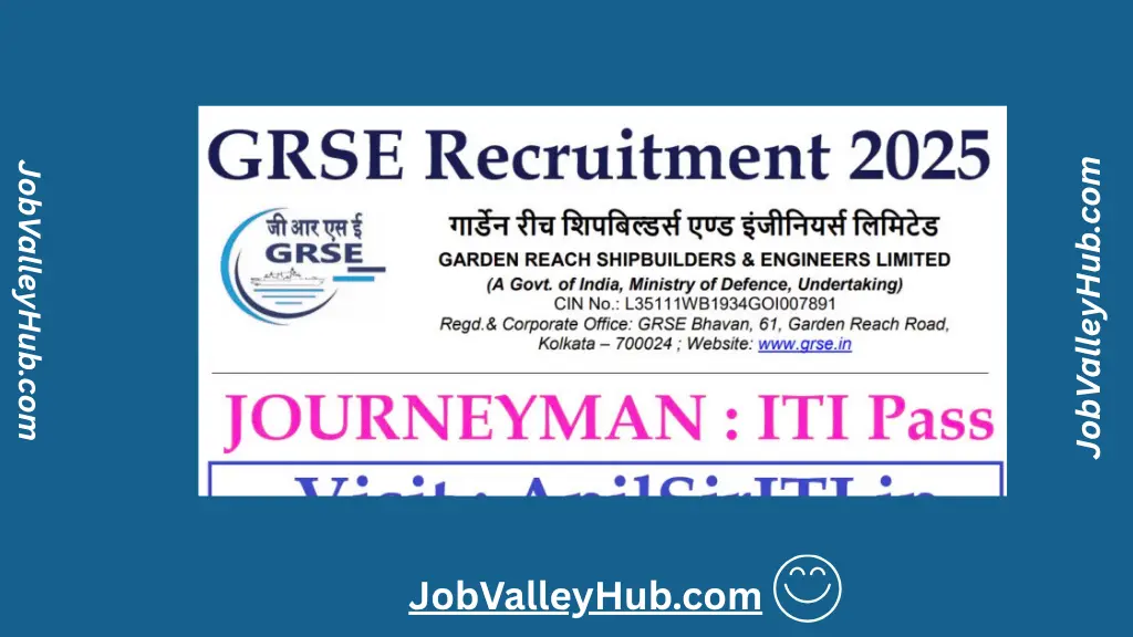 GRSE Journeyman Recruitment 2025
