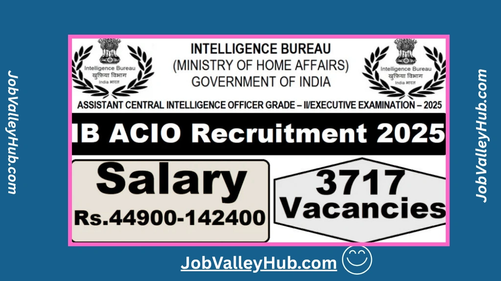 IB ACIO Recruitment 2025