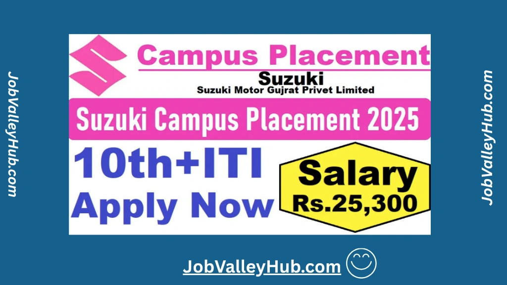 Suzuki Motor Gujarat Campus Placement 2025