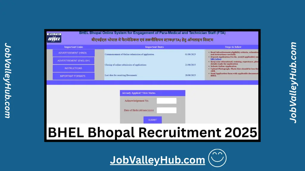 BHEL Bhopal Recruitment 2025